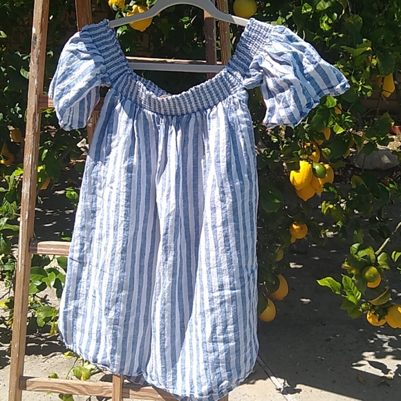 Cynthia Rowley Smocked Top On/Off the Shoulder S - Picture 6 of 6